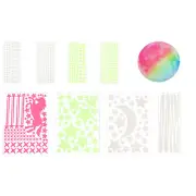 1 Set Glow in the Dark Stickers, Moon Stars and Pony Wall Decals, 200mm Moon