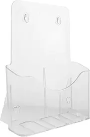 GRIRIW Document Holder Acrylic Paper Holder Magazine Rack Greeting Card Display Stand Desk Organizers Storage