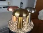 LED Mushroom Cordless Table Lamps, 3 Touch Dimmable Light Tones, Rechargeable
