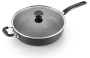 Wonderful Tfal Fry Pan Non Stick Coating Jumbo Cooker Saute Pan Glass Lid