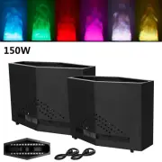 2PCS 160W Fake Fire Light DMX RGB LED Stage DJ 3D Fake Flame Light Effect Lamp