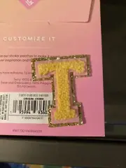 NWT Stoney Clover Lane x Target Patch Letter “T” Orange w Pink T