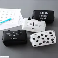 在飛比找蝦皮購物優惠-韓國創意文具 貓的王國果凍膠筆袋 學生大容量筆袋多功能鉛筆袋