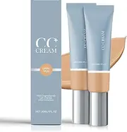 XIULIUU Primal Skin Cc Cream for Women, Cc Cream Liquid Foundation, Moisturizing, Non-sticky, 1.8 fl oz/30ml(dark skin)