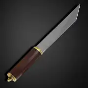 Custom Made Hand Forged Steel Vikings/Medieval SEAX Knife with horizontal Sheath