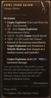 DIABLO 4SEASON 8‍‍‍‍‍‍Unique Items ‍Howl from Below