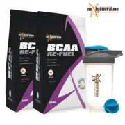 ReFuel BCAA 800g Sour Grape x 2 & Free 500ml Shaker