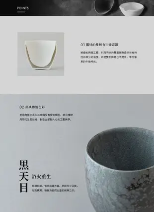 日本39arita 日本製有田燒陶瓷雙層隔熱杯-200ml-黃伊羅保