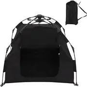 Vomeko Portable Pet Camping Tent,Foldable Automatic Retractable Tent, Pet Children Multifunctional Car Tent Black
