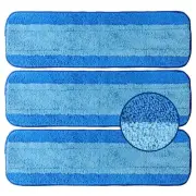 3 Pack Microfiber Cleaning Pads for Bona Mop,Reusable Microfiber Mop Pads for 18