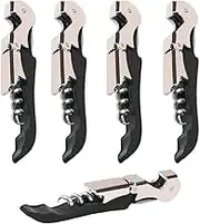 Kit-Home Professional Waiter Corkscrew Wine Openers Set (4 PCS),Upgraded with Heavy Duty Stainless Steel Hinges Wine Key for Restaurant Waiters, Sommelier, Bartenders