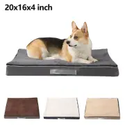 20x16x4" Memory Foam Dog Bed Pet Sleeping Cushion Washable Pet Removable Cover
