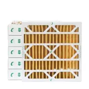 20x20x4 MERV 11 Pleated Air Filters by Glasfloss. 6 Pack. Made in USA.