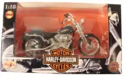 1998 Maisto Harley Davidson Motorcycle Blue FXSTS Springer Softail 1:18 Series 2