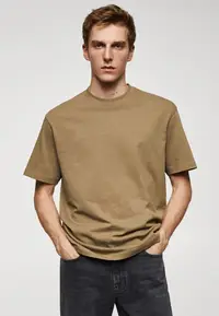 在飛比找ZALORA購物網優惠-Basic 100% Cotton Relaxed-Fit 