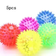 5 Pcs Light-up LED Ball Dog and for Cat Flashing Sensory Fun Blinking Spiky