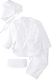 Joey Couture Baby Boys' Satin 5 Piece Christening Tuxedo