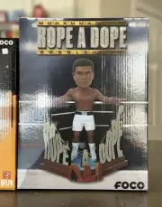 Muhammad Ali Rope-A-Dope World Heavyweight Title Boxing Bobblehead FOCO NEW #224