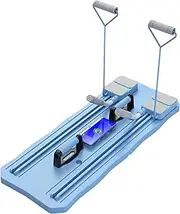 Pilates Board - Multifunctional Abdominal Board | Ab Roller Wheel Board With Non-Slip Mat | Exercise Board | Pilates Reformer Set | Workout Equipment For Fitness Enthusiasts & Novices