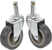 Toddmomy 2pcs Replacement Caster Wheels for Shopping Carts and Trolleys Swivel Design for Enhanced Maneuverability and Stability Easy Installation Suitable for Grocery and Hand Trolleys