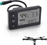 Bicycle Speedometer, E Bike Display 24V 36V 48V Bicycle Knife Electric S866 LCD Display Meter with Plug Electric Bicycle Accessories