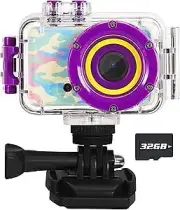 Adventure Splash Kids Camera - 1080P Waterproof Toy for Outdoor Fun