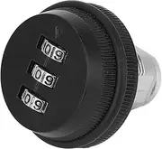 Password Camlock Locker Combination Zinc Alloy Three Digit Pass Code Protector, Durable Steel, Easy Set Up, for Locker, Drawer (Black)