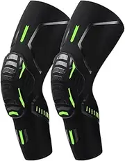 1 Pair Sports Crushproof Knee Support Pad Elbow Brace Arm Leg Compression Sleeves Outdoor Basketball Bicycle Protector Knee Sleeve