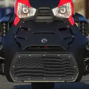 Custom Steel Grille for Can-Am Ryker BRP Rotax 900 CANAM 2019+ USA FLAG BLACK