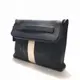[二手] BALLY Benjy Navy Leather Clutch Bag 極新 手拿包 海軍藍 巴利 商務 公事包 精品