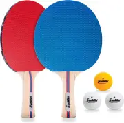 Ping Pong Paddle Set with Balls - 2 Player & 4 Player Table Tennis Paddle Kit -