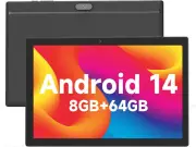 Android 14 Tablet 10 Inch Tablet, DDR4 8GB RAM 64GB Storage Tablets, Support 1TB