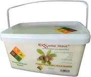 Essential Depot Shea Butter - Grade A - Organic - Unrefined - 7 lbs in a PP Pail - R.E.D. Roasted - microwavable container with resealable lid and removable handle