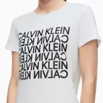 CALVIN KLEIN T恤 女裝 短袖 短T-SHIRT 圓領上衣 C19504 白色CK(現貨)