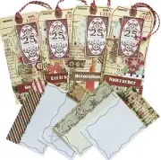 Christmas Junk Journal Ephemera Embellishments Tags Note Cards mq