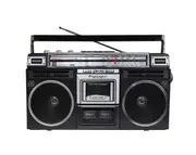 Portable Bluetooth Cassette Player AM/FM Radio Retro Boombox Black PA-5000