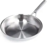Tri-Ply Stainless Steel 10” Frying Pan Skillet, Professional Cooking, Multi Clad