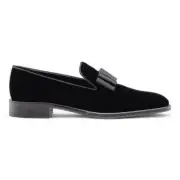 Dsquared2 Tuxedo Wedding Velvet Loafers Shoes - Black - EU 41 US 8 - $990