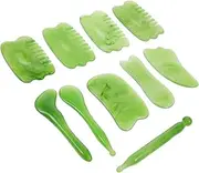 HAWILLOSCH 1 Set Massaging Tools Scraping Plates Combs for Facial Neck Arms Body Safe Massage Board with Storage Bag for Relaxation Beauty
