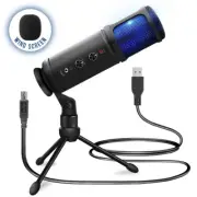 Pyle Computer Desktop Microphone w/ Tripod Stand, Easy USB Plug-and-Play