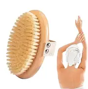 Dry Brush for Body | Shower Scrubber Exfoliator,Exfoliate & Smooth Body, Dry Brushing Removes Dead Skin for Back Leg