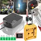 Battery Adapter With Fuse built-in switch for Milwaukee 18V To Dock Holder 12Awg
