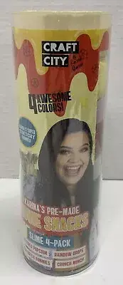 Craft City Karina Garcia Slime Kit | 4 Pack | Pre Made Slime Age 8+ Movie Snacks