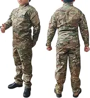 H World Shopping Tactical Airsoft Combat Uniform Suit Shirt & Pants Clothing BDU Hunting Military Camouflage MC 7Y, Mc