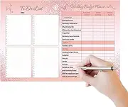 Wedding Planner Book | Sparkling Wedding Budget Planner,With Checklist, Detailed Budget Management, Marriage Supplies For Groom Bride