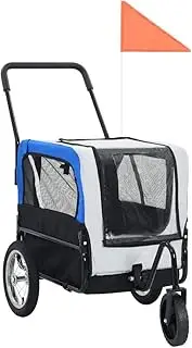 Bike Dog Trailer, Folding Pet Trailer, 2-in-1 Pet Bike Trailer & Jogging Stroller, Animals & Pet Supplies