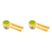 2PK Joseph & Joseph 24.5cm Helix Citrus Press Twisting Lemon/Lime Juicer Yellow