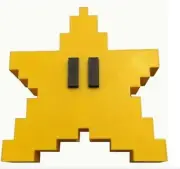 Nintendo Super Mario Super 8-Bit Star Christmas Tree Topper NEW!