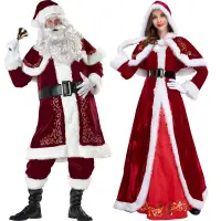 在飛比找蝦皮購物優惠-【2023聖誕】聖誕老人服裝成人聖誕老公公套裝男女聖誕節派對