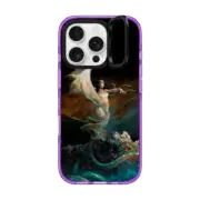 iPhone 16 Pro Impact Ring Stand Case MagSafe Compatible Sea Witch by Frazetta Girls